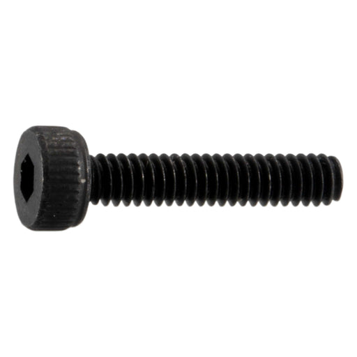 2mm-0.4 x 10mm Black Oxide Class 12.9 Steel Coarse Thread Knurled Head Hex Socket Cap Screws