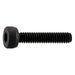 2mm-0.4 x 10mm Black Oxide Class 12.9 Steel Coarse Thread Knurled Head Hex Socket Cap Screws