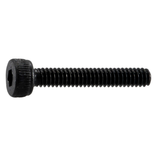 2mm-0.4 x 12mm Black Oxide Class 12.9 Steel Coarse Thread Knurled Head Hex Socket Cap Screws