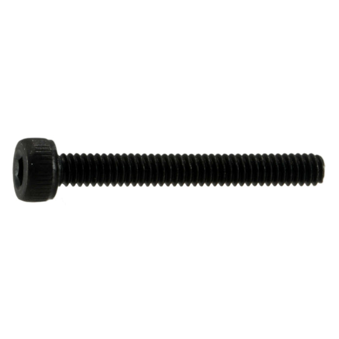 2mm-0.4 x 16mm Black Oxide Class 12.9 Steel Coarse Thread Knurled Head Hex Socket Cap Screws