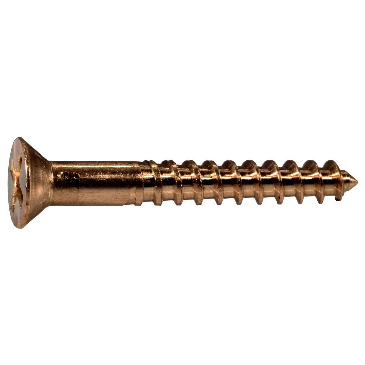 #8 x 1-1/4" Silicon Bronze Phillips Flat Head Wood Screws