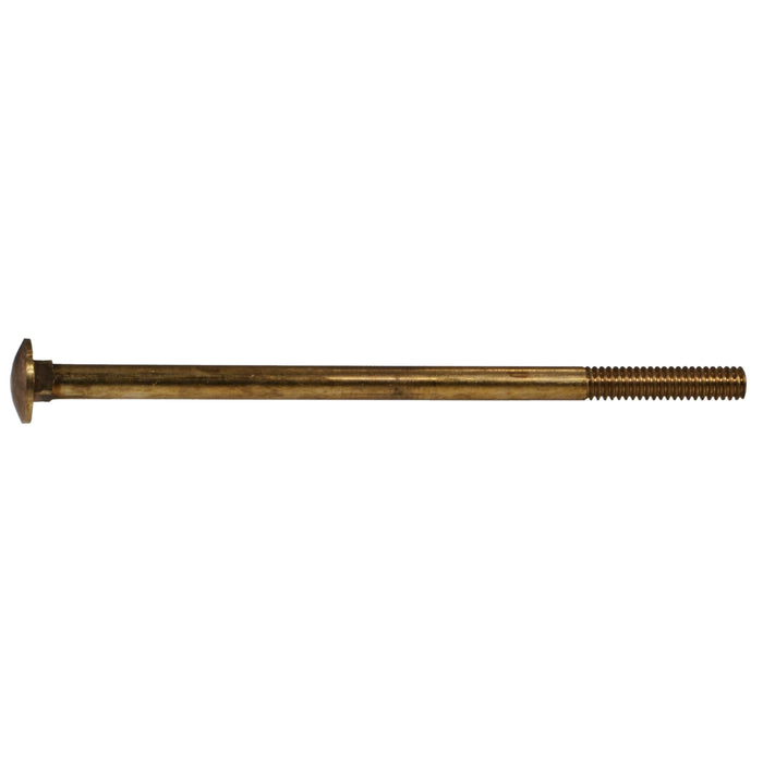 1/4"-20 x 5" Silicon Bronze Coarse Thread Carriage Bolts