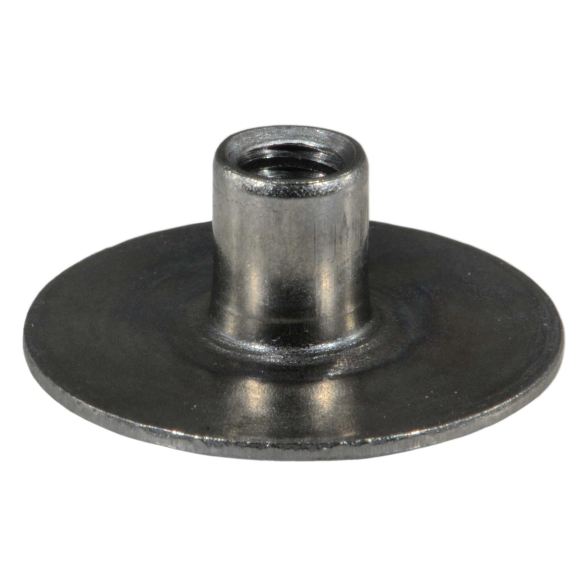 #8-32 x 1/4" Plain Steel Coarse Thread Round Weld Nuts