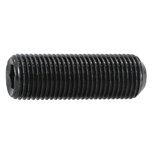 1/2"-20 x 1-1/2" Black Oxide Steel Fine Thread Socket Set Screws