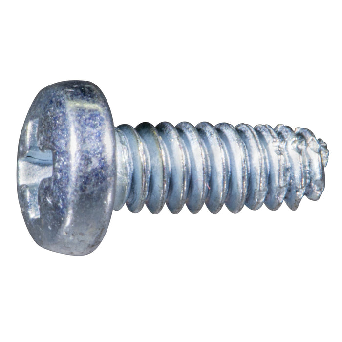 #4-40 x 5/16" Zinc Plated Steel Coarse Thread Phillips Pan Head Type F Sheet Metal Screws