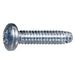 #4-40 x 1/2" Zinc Plated Steel Coarse Thread Phillips Pan Head Type F Sheet Metal Screws