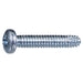 #4-40 x 5/8" Zinc Plated Steel Coarse Thread Phillips Pan Head Type F Sheet Metal Screws