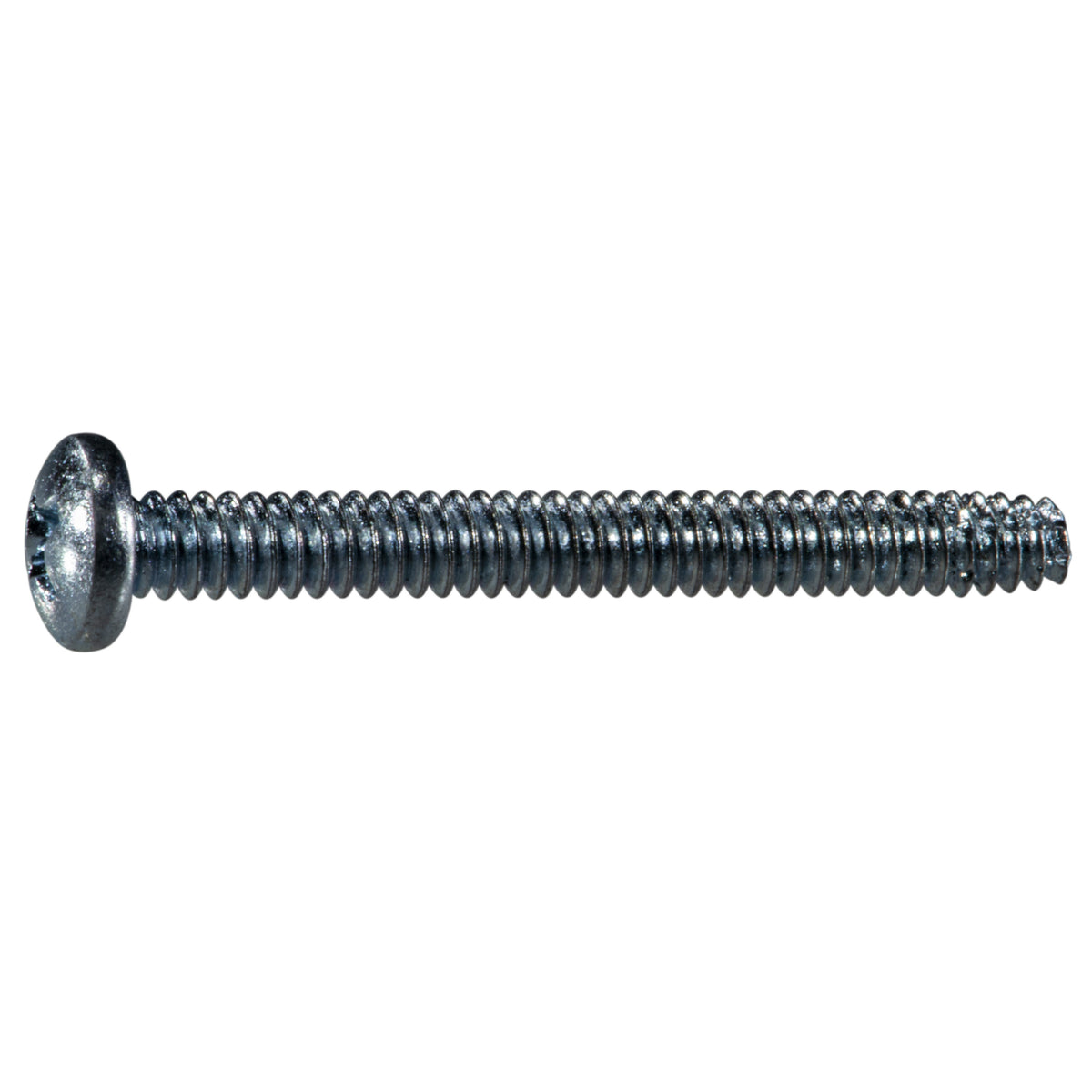 #6-32 x 1-1/4" Zinc Plated Steel Coarse Thread Phillips Pan Head Type F Sheet Metal Screws