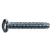 #10-24 x 1-1/4" Zinc Plated Steel Coarse Thread Phillips Pan Head Type F Sheet Metal Screws