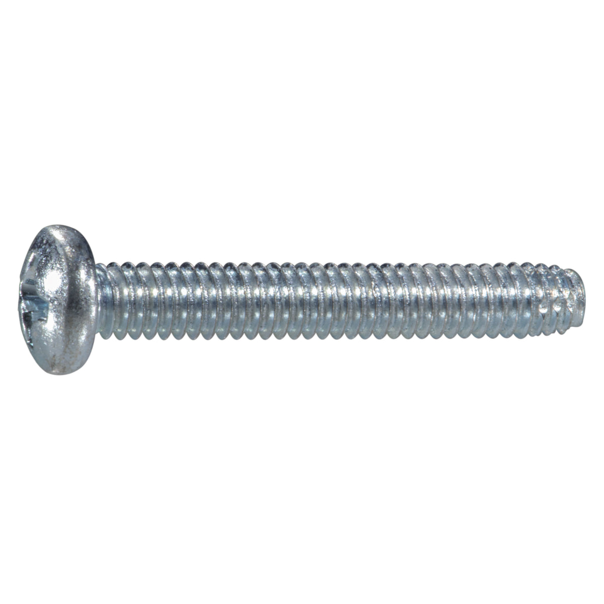 #12-24 x 1-1/2" Zinc Plated Steel Coarse Thread Phillips Pan Head Type F Sheet Metal Screws