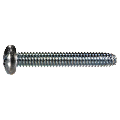 1/4"-20 x 1-3/4" Zinc Plated Steel Coarse Thread Phillips Pan Head Type F Sheet Metal Screws