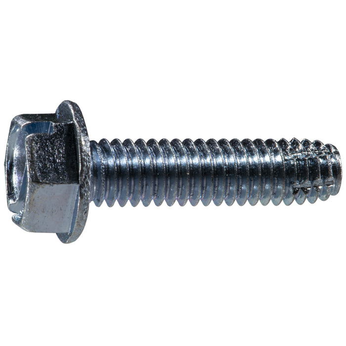 5/16"-18 x 1-1/4" Zinc Plated Steel Coarse Thread Hex Washer Head Type F Sheet Metal Screws