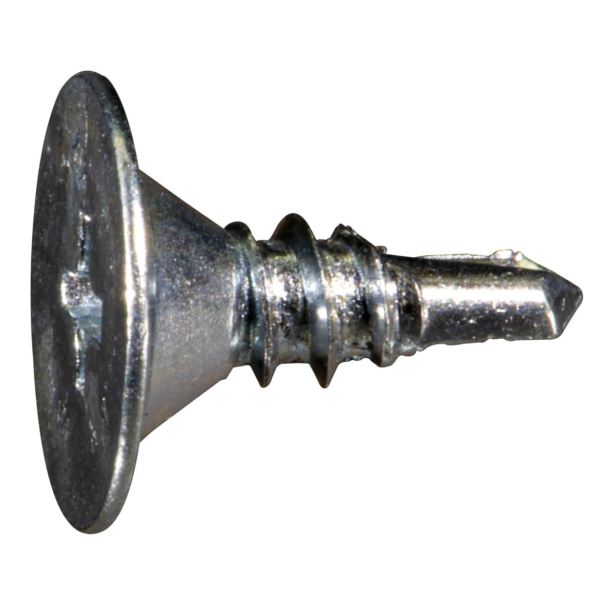 #8-18 x 1/2" Zinc Plated Steel Phillips Wafer Head Self-Drilling Screws