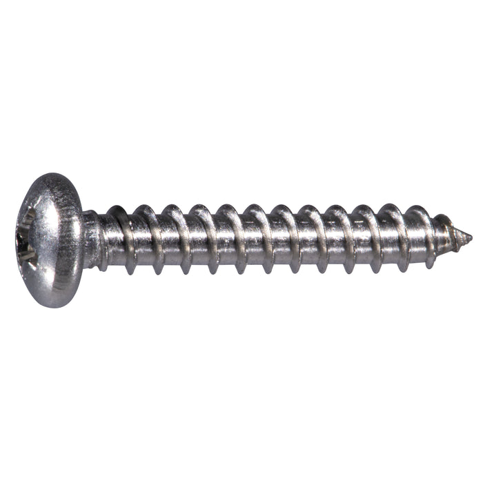 #8 x 1" 316 Stainless Steel Phillips Pan Head Sheet Metal Screws