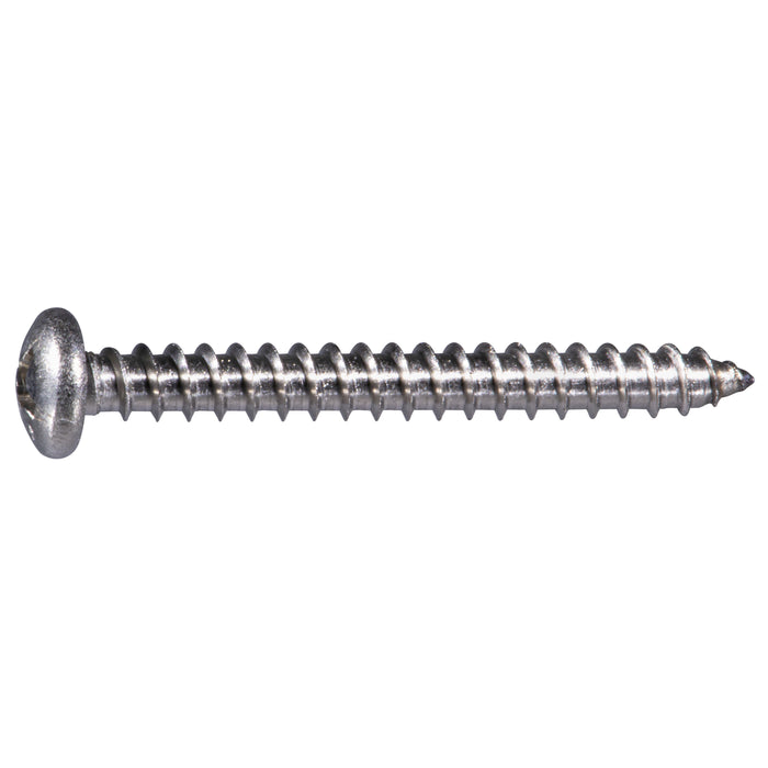 #8 x 1-1/2" 316 Stainless Steel Phillips Pan Head Sheet Metal Screws