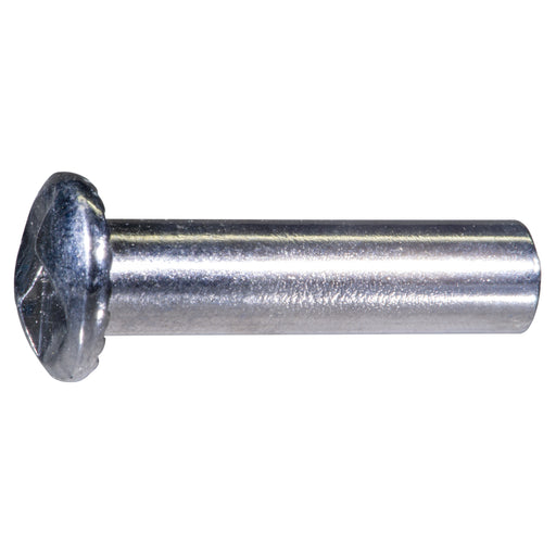 1/4" OD x 1" Zinc Plated Steel Slotted One-Way Screw Posts