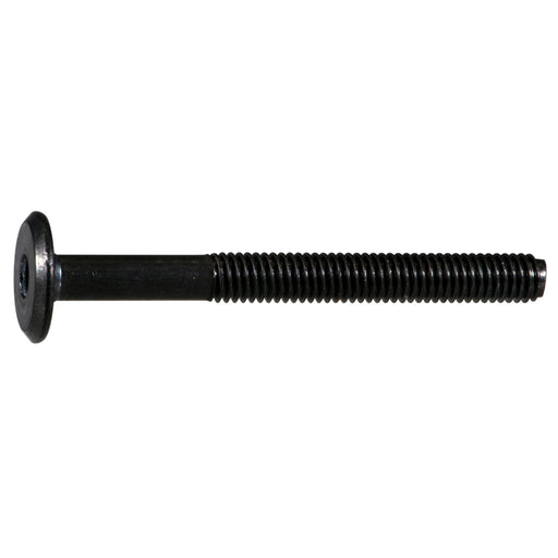 6mm-1.00 x 60mm Coarse Thread Black Oxide Plated Steel Joint Connector Bolts
