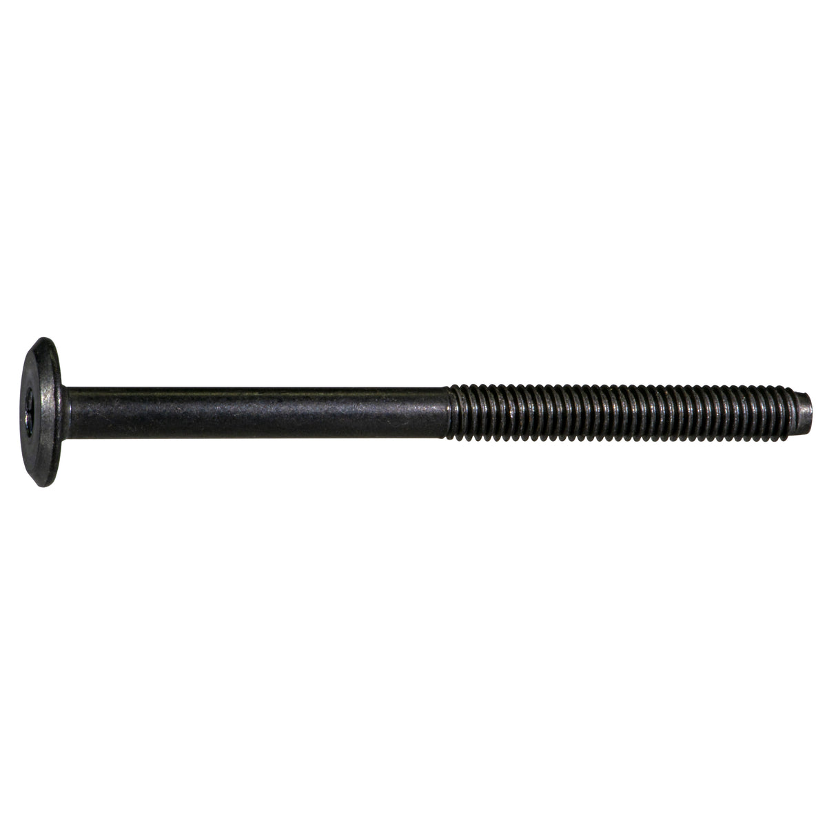 6mm-1.00 x 80mm Coarse Thread Black Oxide Plated Steel Joint Connector Bolts