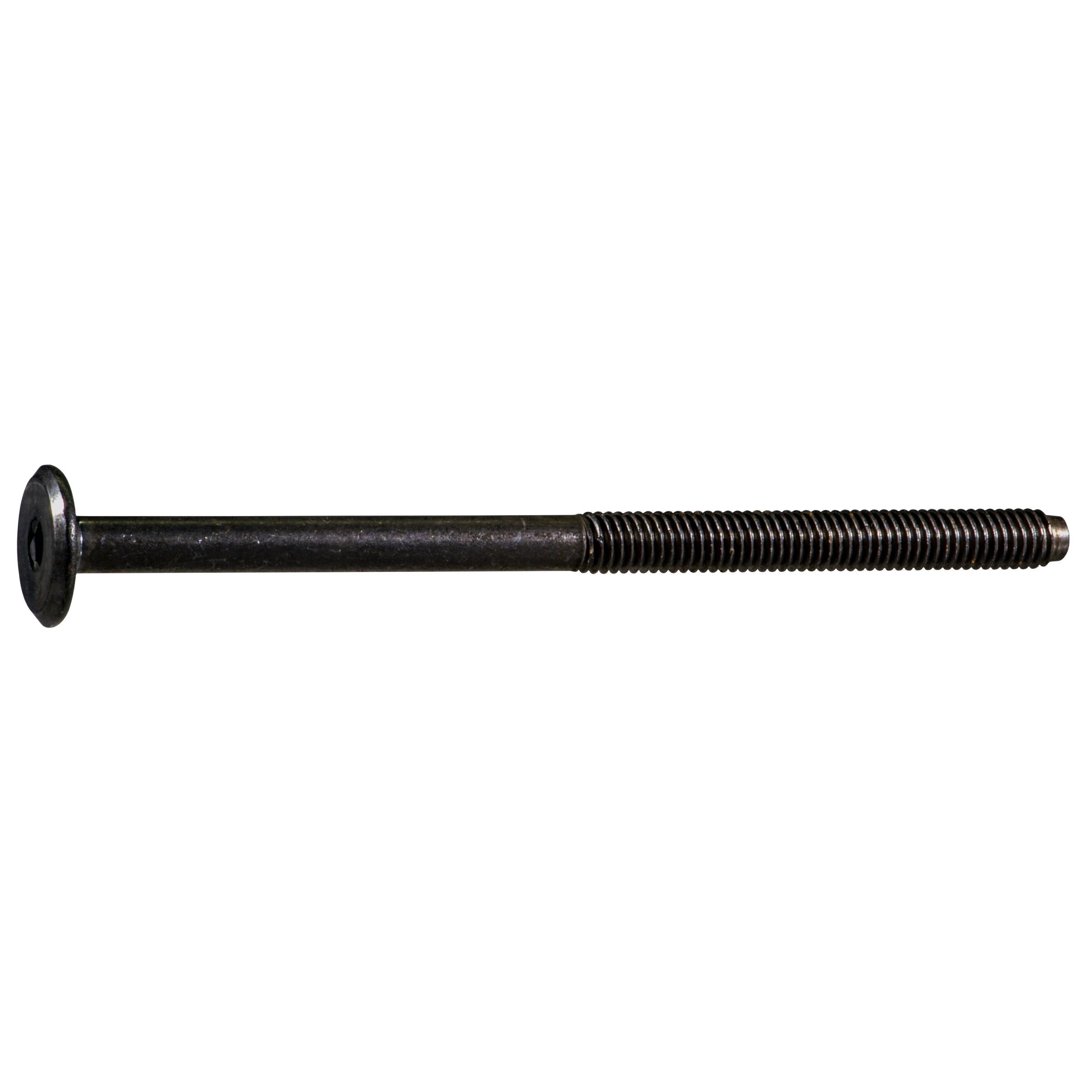 6mm-1.00 x 100mm Coarse Thread Black Oxide Plated Steel Joint Connector Bolts