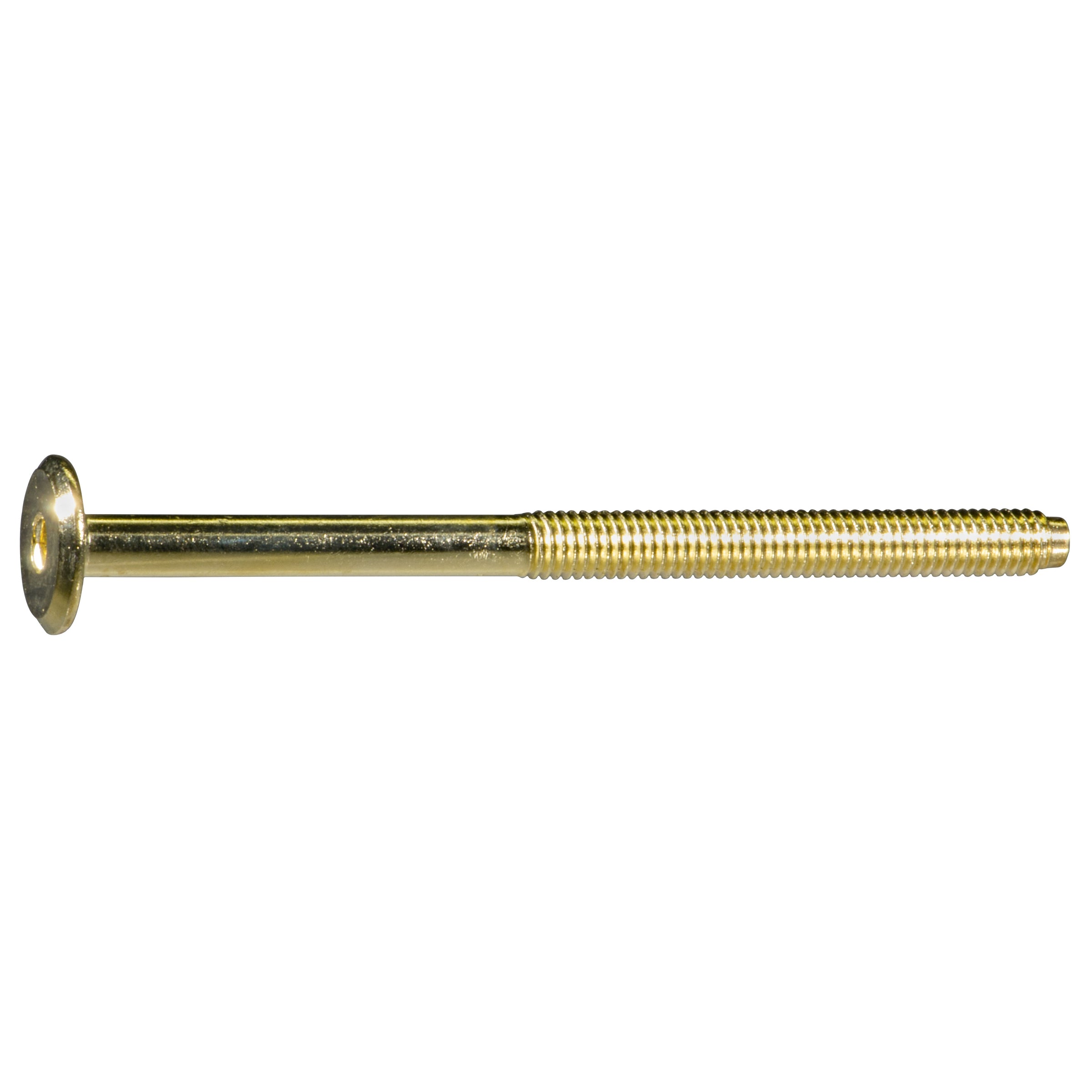 6mm-1.00 x 90mm Brass Plated Steel Coarse Thread Joint Connector Bolts