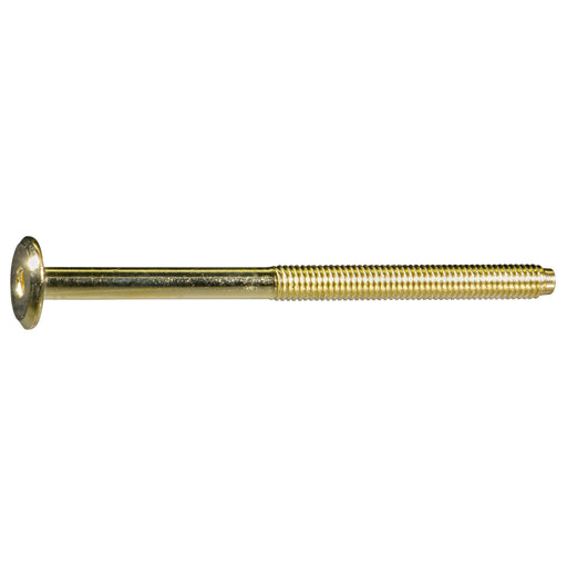 6mm-1.00 x 90mm Brass Plated Steel Coarse Thread Joint Connector Bolts