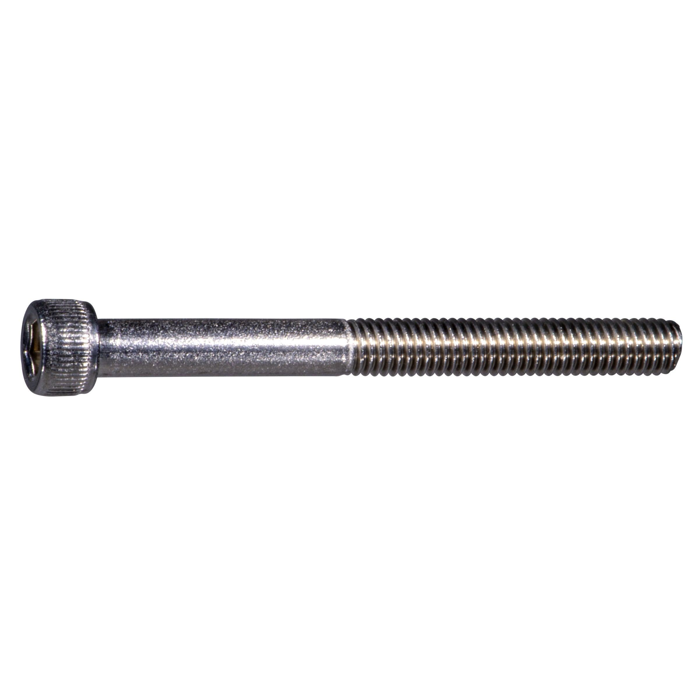 #10 x 2" Stainless Steel Fine Thread Knurled Head Hex Socket Cap Screw