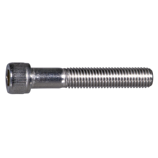 1/4" x 1-1/2" Stainless Steel Fine Thread Knurled Head Hex Socket Cap Screw