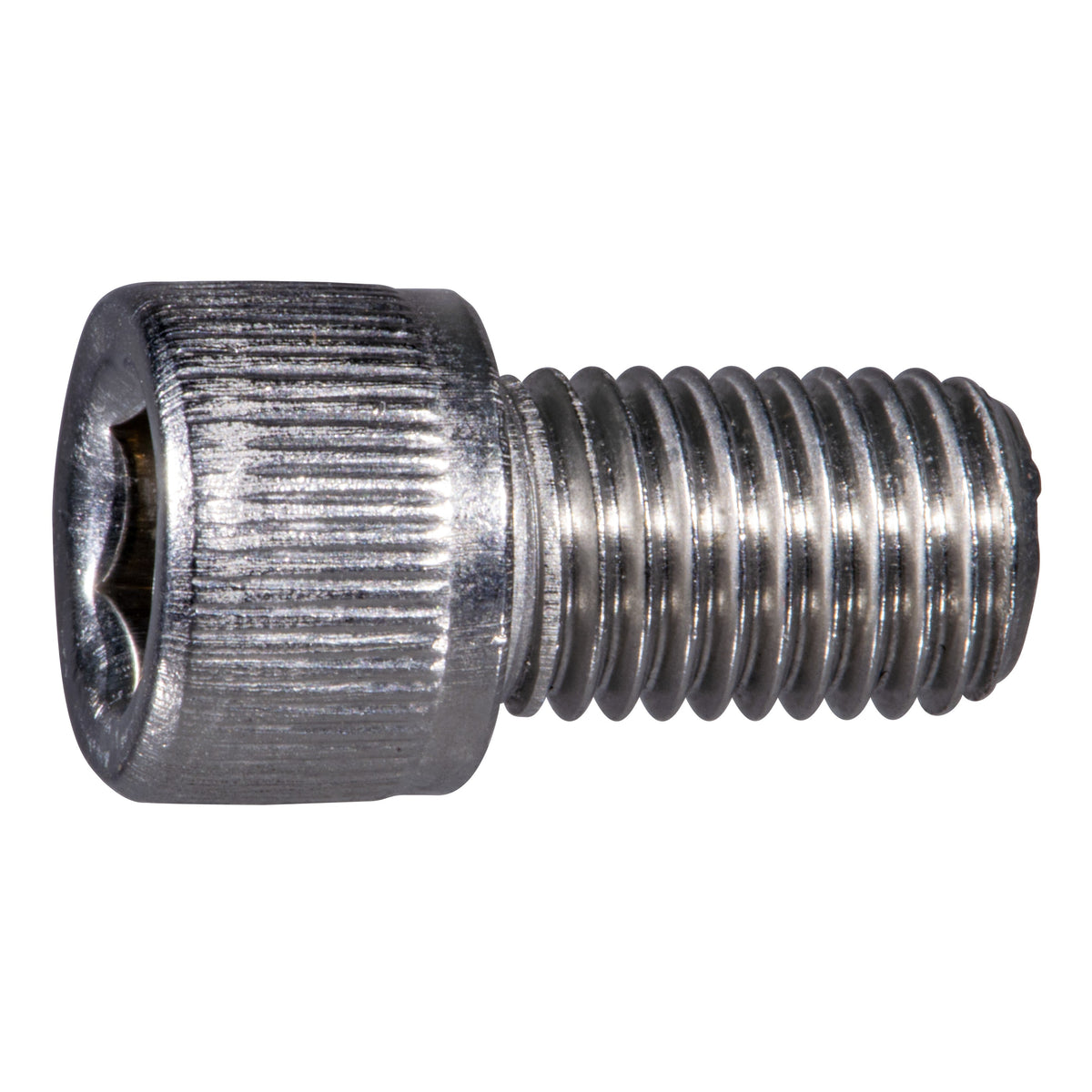 5/16" x 1/2" Stainless Steel Fine Thread Knurled Head Hex Socket Cap Screw