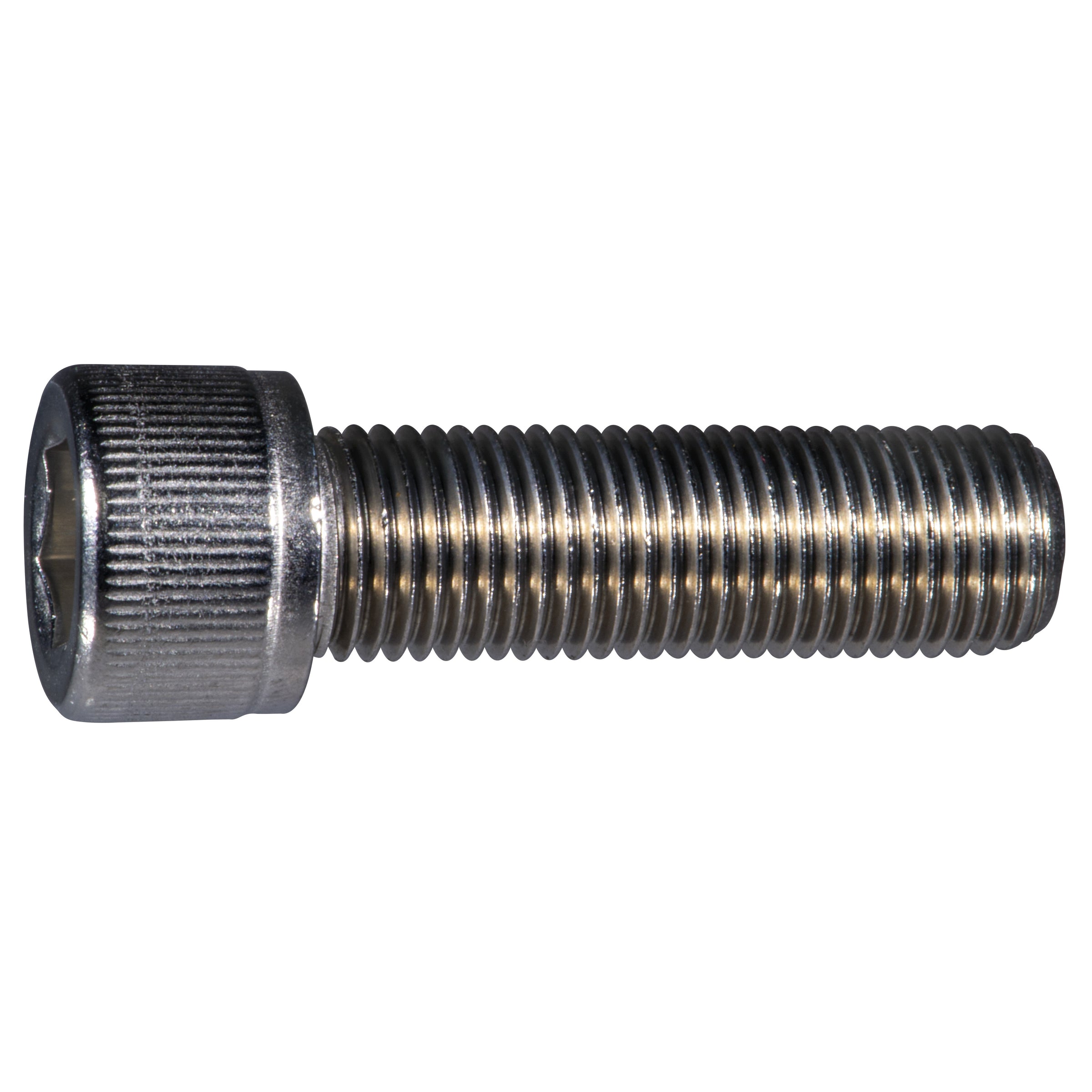3/8" x 1-1/4" Stainless Steel Fine Thread Knurled Head Hex Socket Cap Screw
