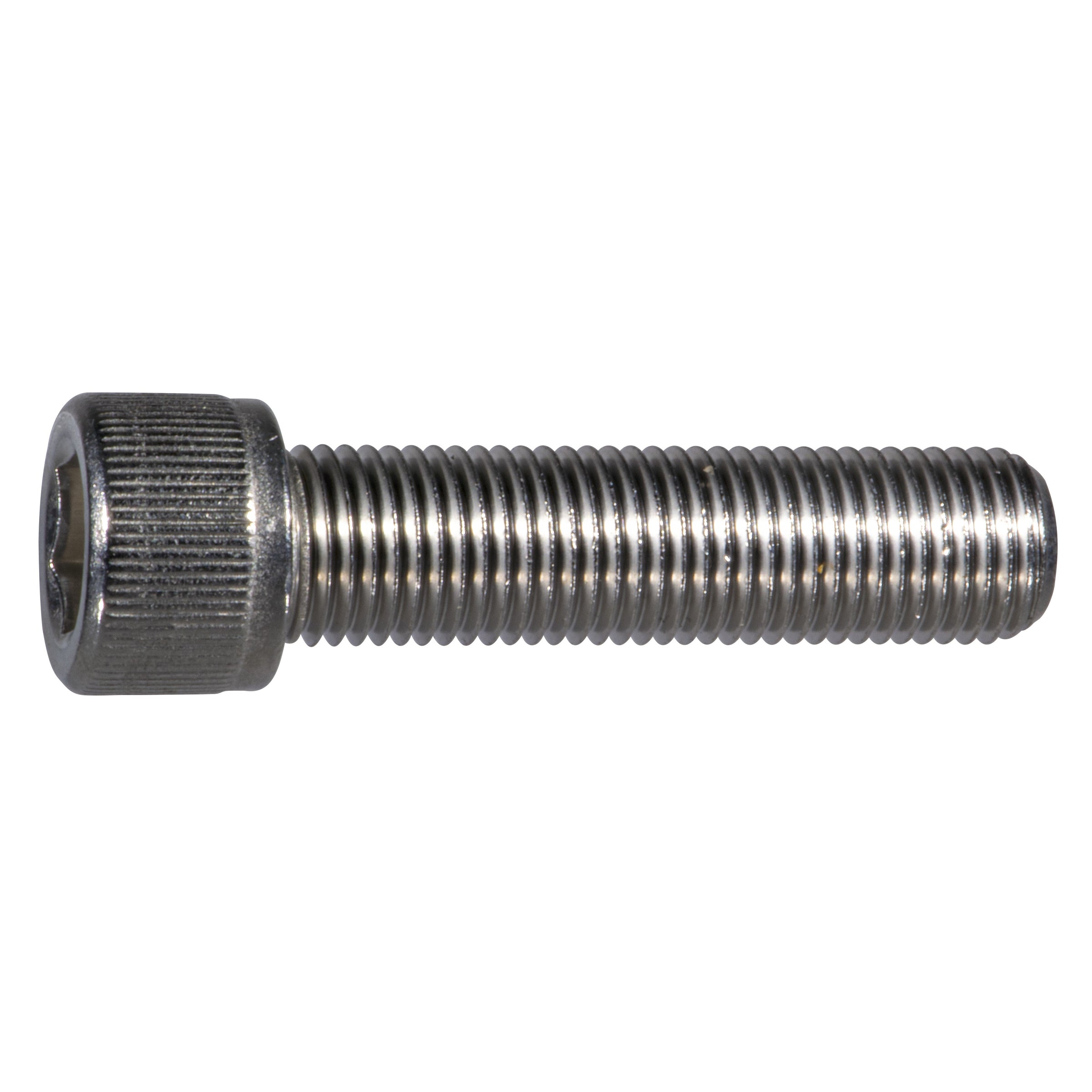 3/8" x 1-1/2" Stainless Steel Fine Thread Knurled Head Hex Socket Cap Screw