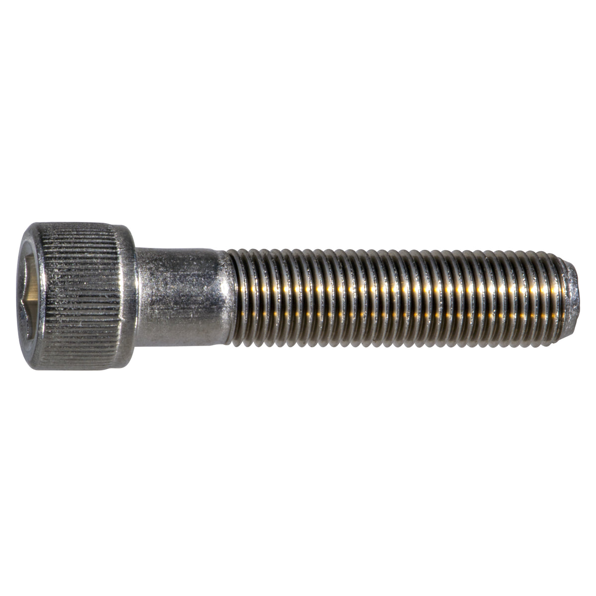 3/8" x 1-3/4" Stainless Steel Fine Thread Knurled Head Hex Socket Cap Screw