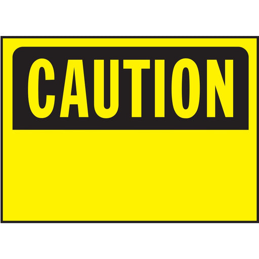 Caution (Blank) Sign 10" x 14" (5 pcs.)