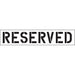 Reserved Stencil-12" Letter Stencil (1 pc.)