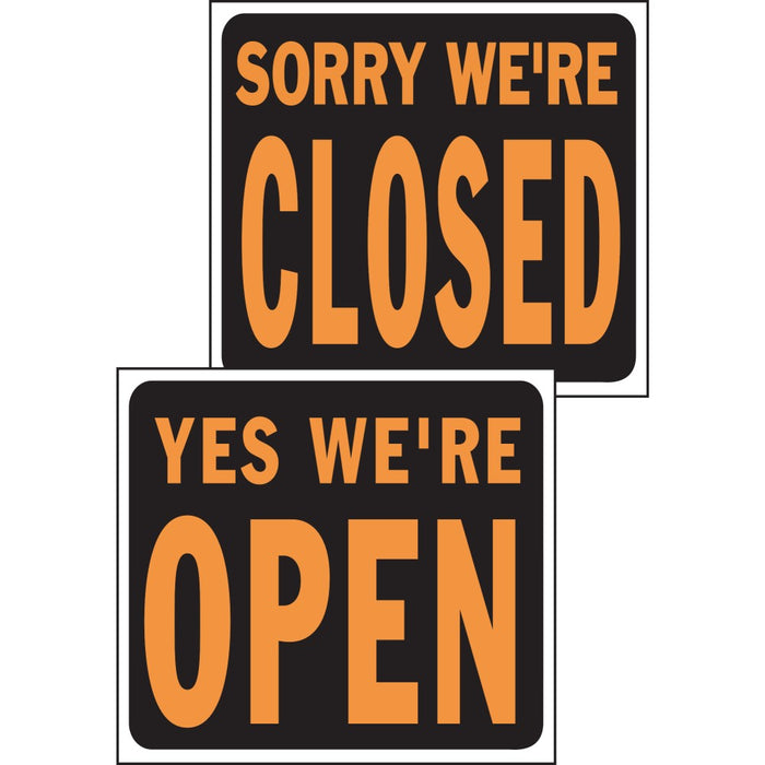 Open/Closed Reversible Sign 14.5" x 18.5" (5 pcs.)