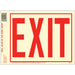 Exit Phosphorescent Vinyl Sign 8" x 11" (10 pcs.)