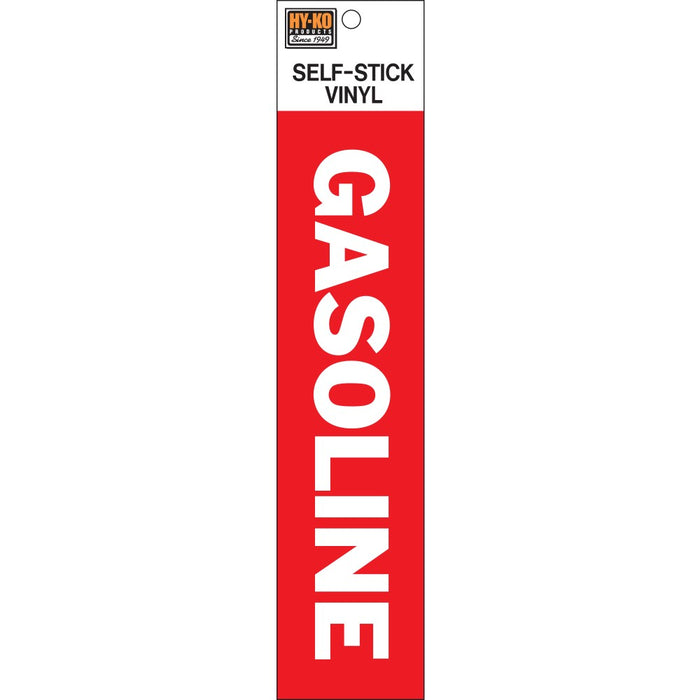 Gasoline Sign 2" x 8" (10 pcs.)