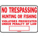 Legal No Trespassing Sign 9.25" x 14" (12 pcs.)