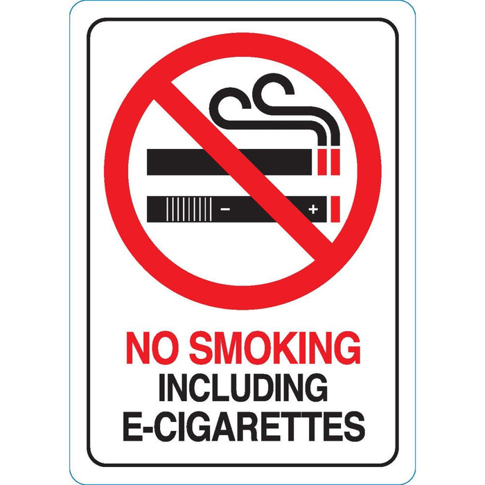 No Smoking Including E-Cigarettes Sign 5" x 7" (5 pcs.)