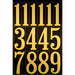 3" Black/Gold Numbers (10 pcs.)