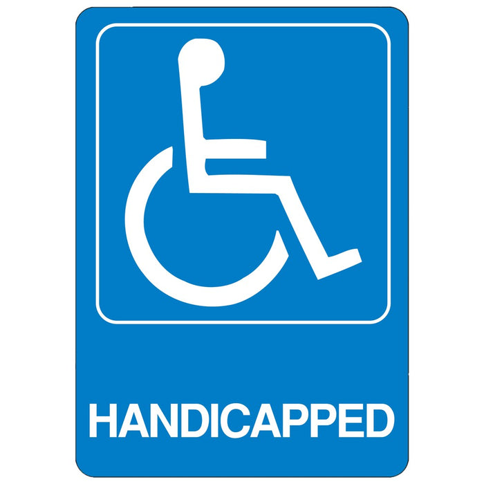 Handicapped Sign 5" x 7" (5 pcs.)