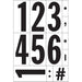 3" Black/White Numbers (10 pcs.)