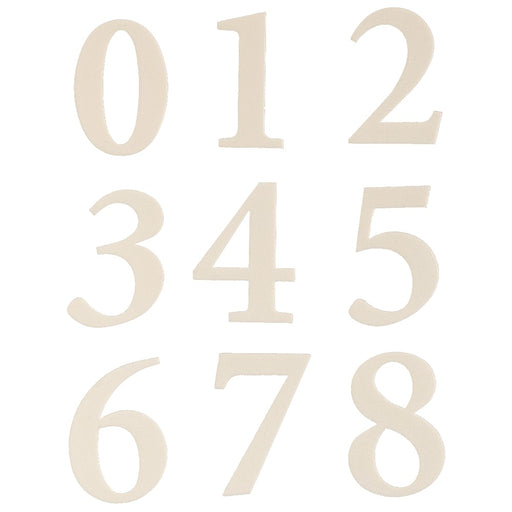 2.375" Self-Adhesive White Numbers (2 pcs.)