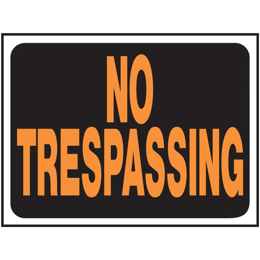 No Trespassing Sign 8.5" x 12.5" (10 pcs.)