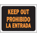 Bi-Lingual Keep Out Sign 8.5" x 12.5" (10 pcs.)