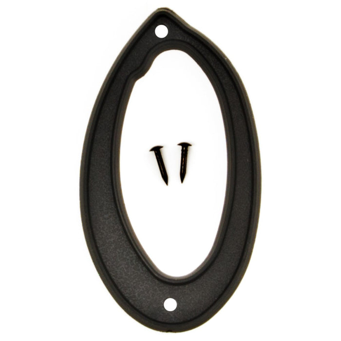 4" Black Plastic Number 0 (10 pcs.)