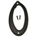 4" Black Plastic Number 0 (10 pcs.)