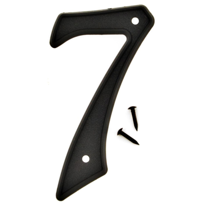 4" Black Plastic Number 7 (10 pcs.)