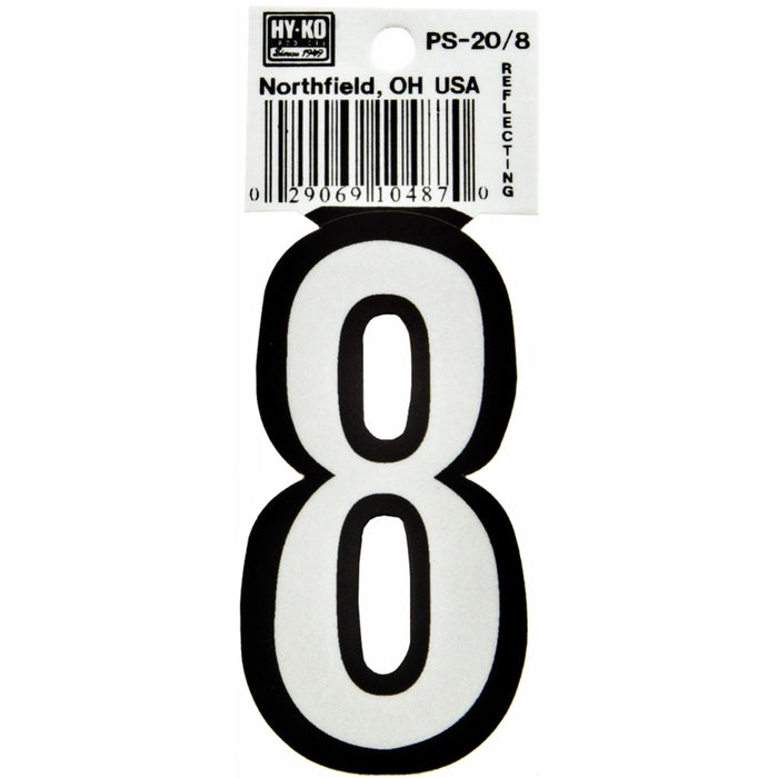 3.25" Boat Number 8 (10 pcs.)