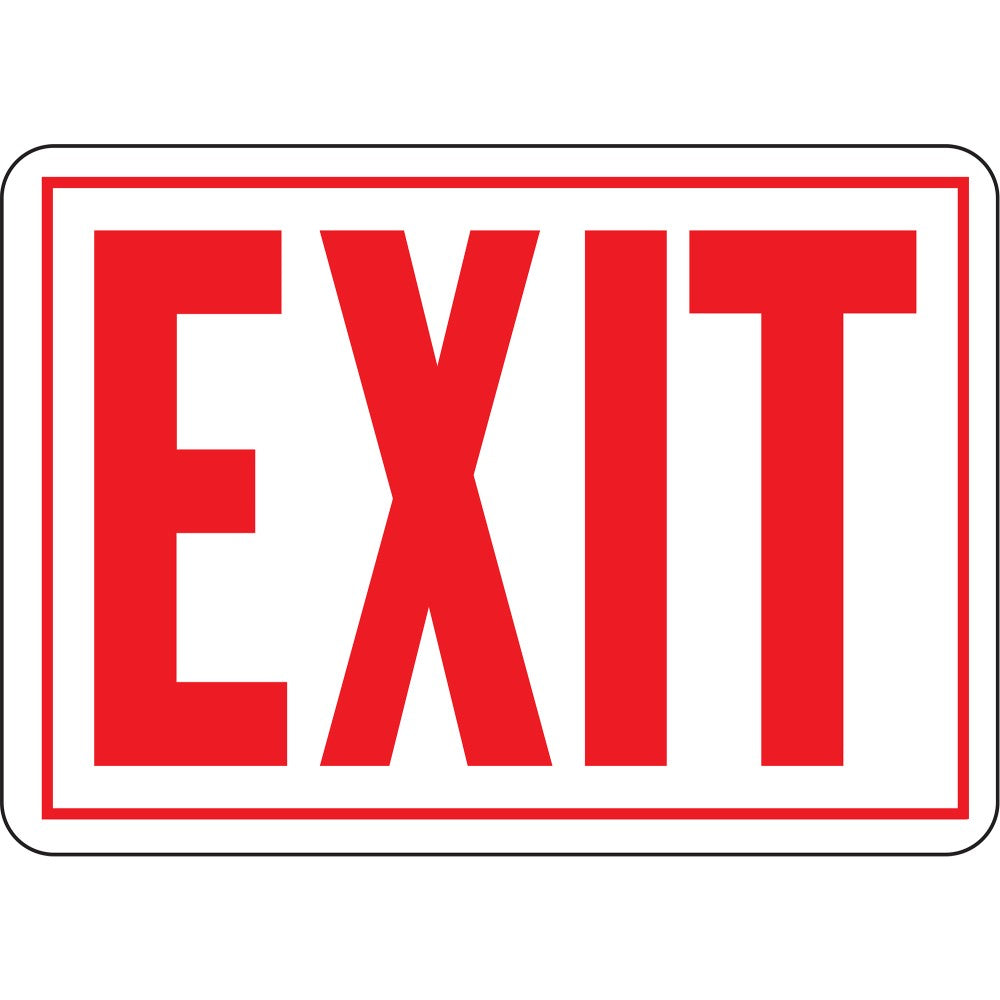 Exit Sign 9.25" x 14" (12 pcs.)