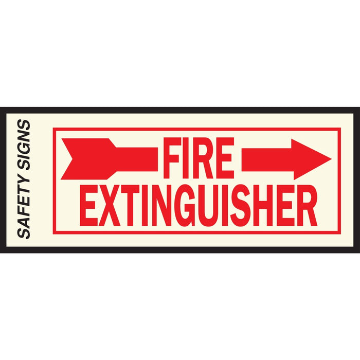 Fire Extinguisher/Arrow Right Sign 11" x 12" (10 pcs.)